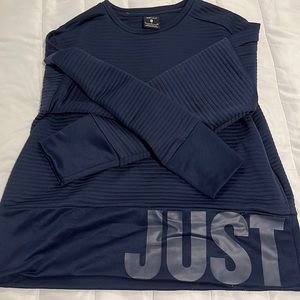 Nike ribbed cropped sweater with pockets